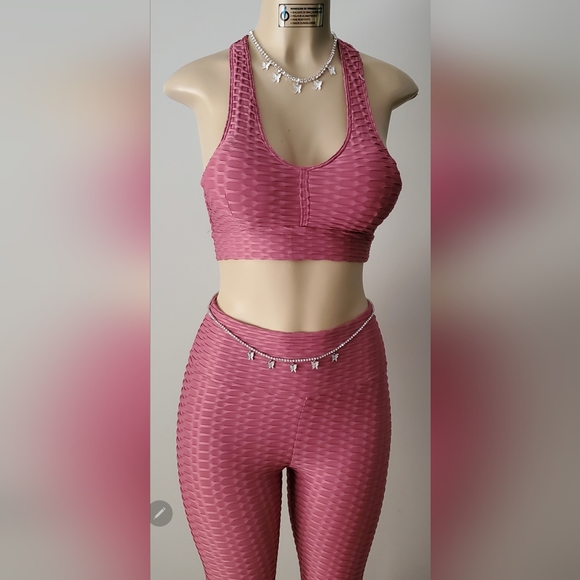 New Women 2-piece Sexy Yoga Set in a Size Medium - Picture 2 of 5
